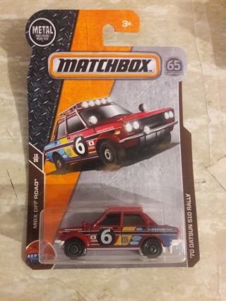 Matchbox Diecast Datsun 510 Rally 1/64