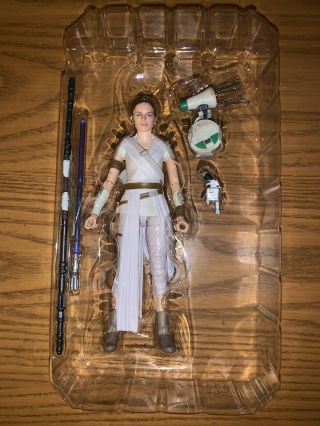 Star Wars The Black Series 91 Rey & D - 0 W/ Accessories 6” Action Figure Loose