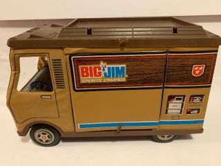 Vintage Big Jim Sports Camper Mattel 1971 Great Shape Van Only No Contents