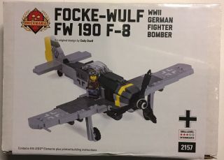 Brickmania Custom Lego Focke - Wulf Fw 190 F - 8 Wwii German Fighter Bomber