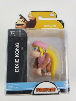 Dixie Kong World Of Nintendo Jakks 2.  5 " Figure Series 1 - 5 Won 2015 -