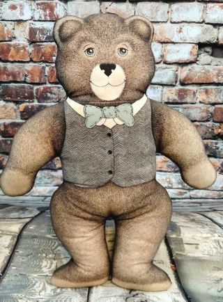 Vintage 1980 Sew It Yourself Bear Sewn And Filled Plush 13.  5 Inches Tall (s)