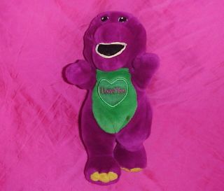 10 " Plush Toy Doll Barney The Purple Dinosaur Singing I Love You Song