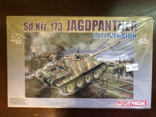 Vintage Dragon 1:72 Sd.  Kfz.  173 Jagdpanther Late Version Die - Cast Kit 7212