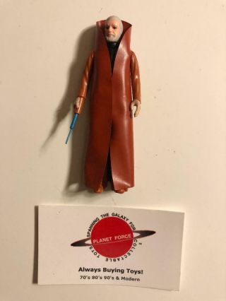 1977 Obi Wan Kenobi Complete Vintage Star Wars Kenner Figure Accessorie
