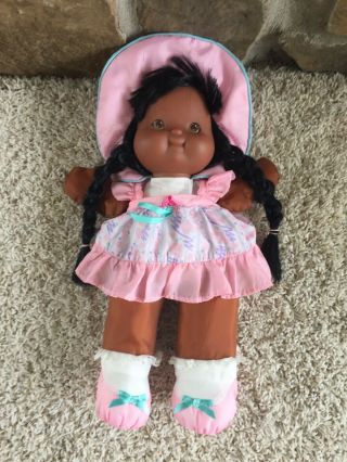 Vtg Fisher Price Puffalump Kids Doll 1992 African American