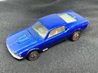 Hot Wheels Redline Us Blue Custom Mustang