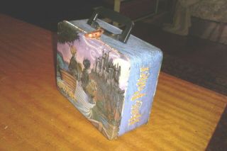 Harry Potter Hogwarts Metal/tin Lunch Box - 2001 Playworks - Fiction Kids Toys