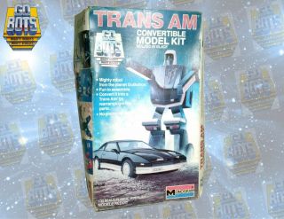 Trans Am Go Bots Mighty Robots Convertible Model Kit 1984 Vintage Knight Rider