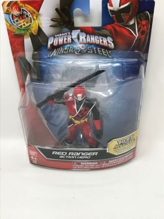 Power Rangers Ninja Steel Red Ranger 5 " Mighty Morphin Action Figure Bandai