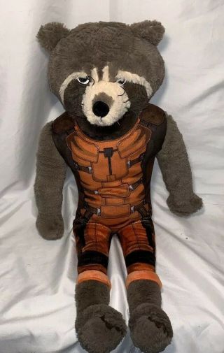 Marvel Guardians Of The Galaxy Rocket Raccoon 24 " Pillow Buddy Plush Toy Large
