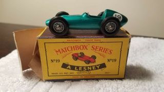 Matchbox Lesney Mb 19 Aston Martin Racer Bpt Nm In C Box