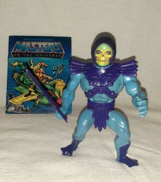 Motu Skeletor Half Boot Peach Cheeks Figure Near Complete 1981 Mattel