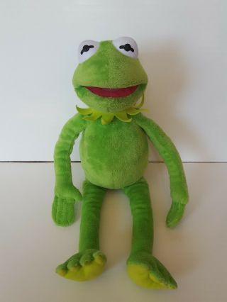 2009 Kermit The Frog 16 " Plush Stuffed Animal Frog The Muppets Disney Ty Beanie