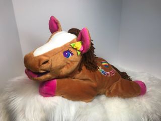 Lisa Frank Rainbow Chaser Horse Pony 22” Plush Stuffed Toy 1998 Vintage Adorable