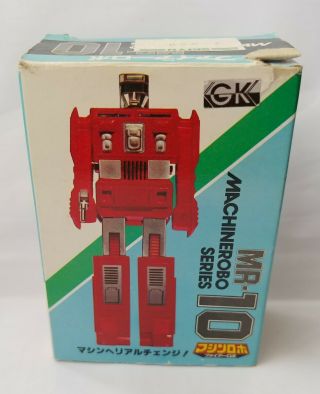 Machine Robo MR - 10 Fire Robo 1982 Bandai GOBOTS PUMPER Transformers 2