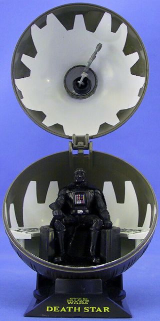 Star Wars Potf Loose Rare Complete Galaxy Globe Death Star With Darth Vader.  C10,