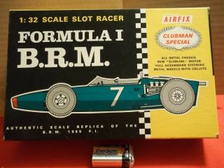 Box Only 1/32 " Formula I B.  R.  M.  " Airfix But.  Has Ford Body Piece Etc