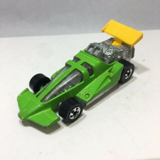 Vintage Diecast Hot Wheels Turbo Wedge Race Car Hi Raker 1979 Green