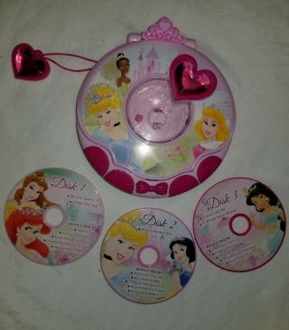 Disney Princess Royal Melodies Cd Player 2012 With 3 Disks