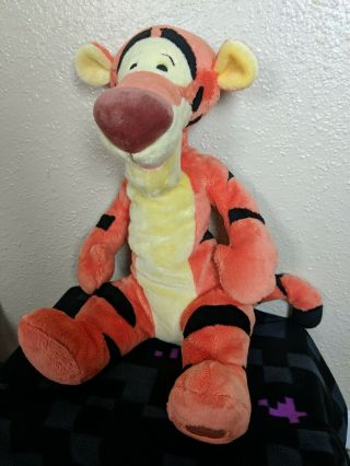 Disney Store Tigger Plush Stuffed Animal Toy Winnie The Pooh 18 " Tiger Orange