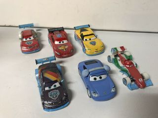 Disney Pixar Cars 1:55 Ice Racers Diecast Francesco,  Sally,  Vitaly Petrov,  Max 6
