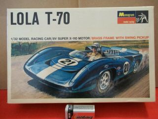 Only - - 1/32 " Lola T - 70 " Slot Car Racer 1967 Issue Monogram Sr3212