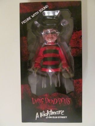 Living Dead Dolls - Freddy Krueger With Sound - - Light Wear