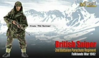 Dragon 1:6 Scale 12 " Falklands War British Sniper Private Phil Norman 70842 Mib