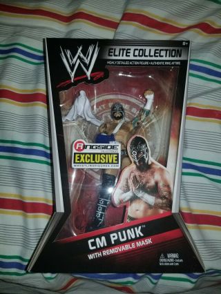Wwe Mattel Elite Ringside Collectibles Exclusive Cm Punk With Removable Mask
