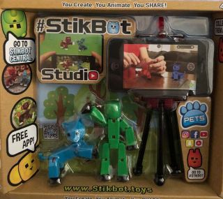 Stikbot Studio Kids Stop Motion Animation App Movie Maker & Figures