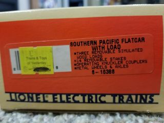 Lionel O Gauge Southern Pacific Flatcar With Load 3