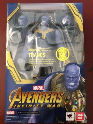 Sh Figuarts Marvel Avengers Infinity War Thanos 100 Authentic Open Complete