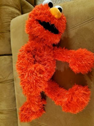 Talking Singing Play All Day Elmo 22 " (2014) Sesame Street Plush Toddler Toy