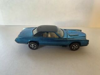 Hot Wheels Redline 1968 Light Blue W/ Black Roof Custom El Dorado Usa