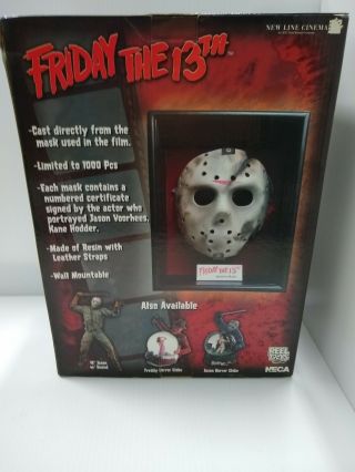 Neca Reel Toys The Mask Of Jason Voorhees BOX AND PACKAGING ONLY 2