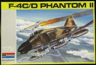 1990 Monogram Models 1/72 Mcdonnell Douglas F - 4c/d Phantom Ii Jet Fighter