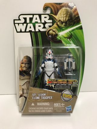 Star Wars Yoda Card 501st Legion Clone Trooper Cw06 Very Rare.