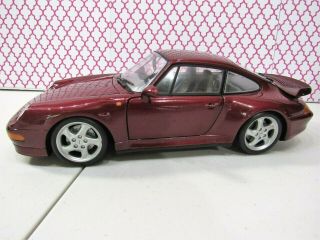 Matallic Maroon Red Porsche 911 Ut Models 1/18 Diecast Car