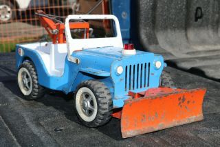 Tonka Caa Jeep W/plow And Tow Boom Tow Service Truck - Pressed Steel - Canada