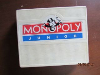 Vintage 1994 Monopoly Junior Travel Game W Case Complete Take It With You