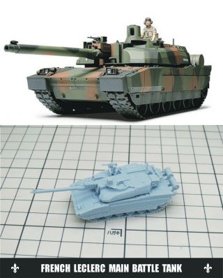 1/144 Resin Kits French Leclerc Main Battle Tank