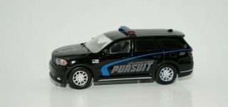 2019 Dodge Durango Police Pursuit Suv Black Diecast Model Greenlight 1/64