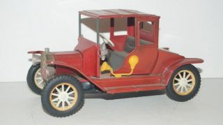Vintage 1917 Tin Antique Model T Toy Friction Car Automobile T - 1917b - Japan