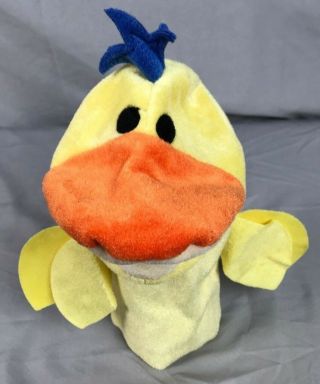Baby Einstein Yellow,  Orange & Blue Duck Hand Puppet Plush 12 " Kids Ii 2005