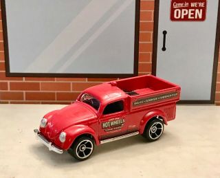 Opened Hot Wheels 1949 Vw Volkswagen Beetle Pickup (in Red) 1/64th Scale
