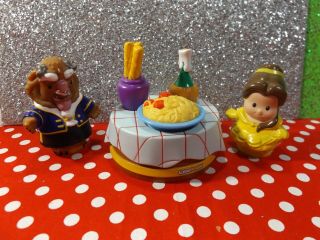 Fisher Price Little People Disney Beauty And The Beast X3.  Cute
