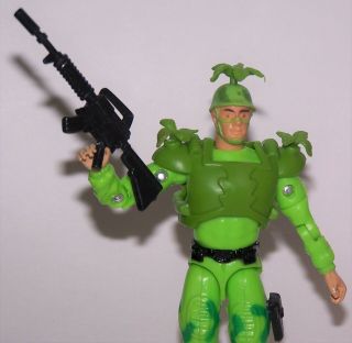 Vintage 1986 American Defense / U.  S.  Forces Forest Green Action Figure By Remco