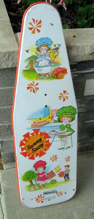 Vtg Retro Sunny Suzy Ironing Board Wolverine Toy Metal No 28 Sewing Tin Metal