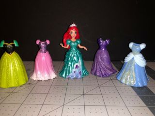 Disney Princess Magiclip Magic Clip Polly Pocket Dolls Glitter Dresses Prince 2